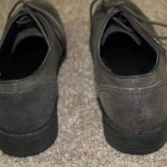 Andrew Marc New York NY Chris Brown Suede Leather Dress Shoes Mens Size 8.5 - Picture 4 of 8